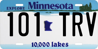 MN license plate 101TRV