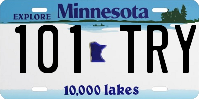 MN license plate 101TRY