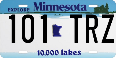 MN license plate 101TRZ