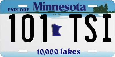 MN license plate 101TSI