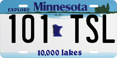MN license plate 101TSL