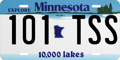 MN license plate 101TSS