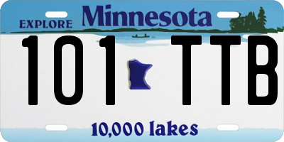 MN license plate 101TTB