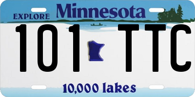MN license plate 101TTC