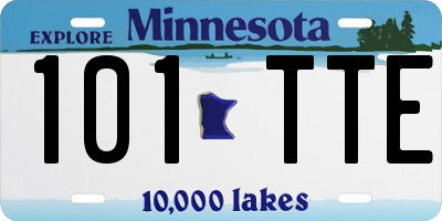 MN license plate 101TTE