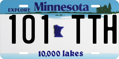 MN license plate 101TTH