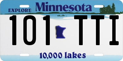 MN license plate 101TTI