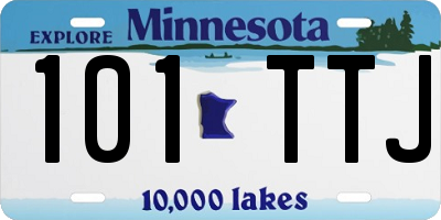 MN license plate 101TTJ