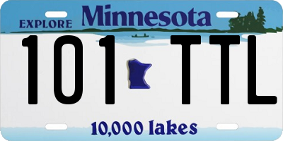 MN license plate 101TTL