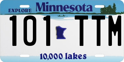 MN license plate 101TTM