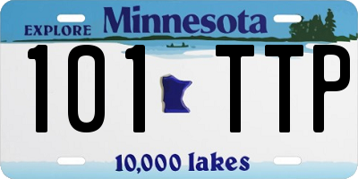 MN license plate 101TTP
