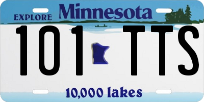 MN license plate 101TTS