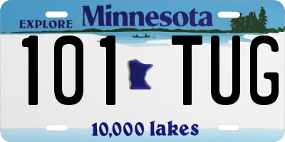 MN license plate 101TUG