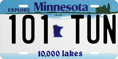 MN license plate 101TUN