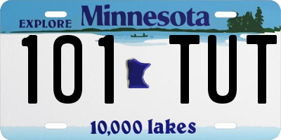 MN license plate 101TUT