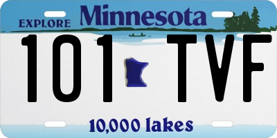 MN license plate 101TVF
