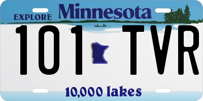 MN license plate 101TVR
