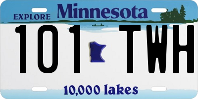 MN license plate 101TWH