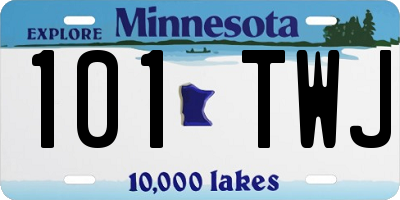 MN license plate 101TWJ