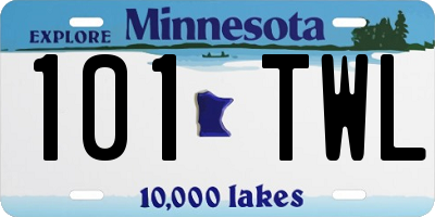 MN license plate 101TWL