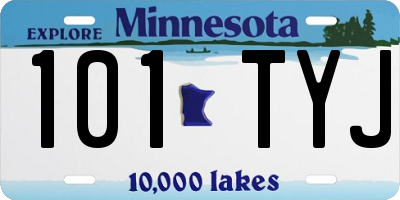 MN license plate 101TYJ