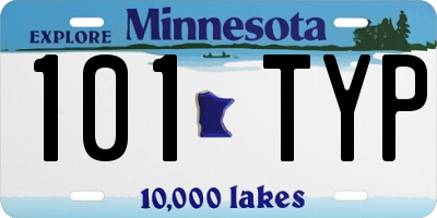 MN license plate 101TYP