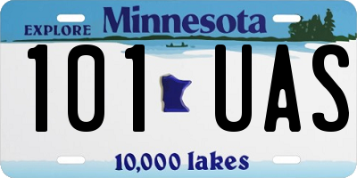 MN license plate 101UAS