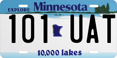 MN license plate 101UAT