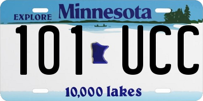 MN license plate 101UCC