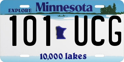 MN license plate 101UCG