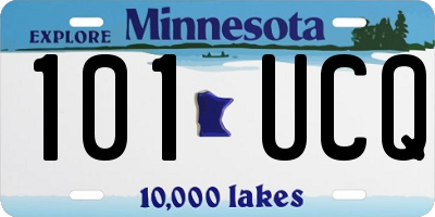 MN license plate 101UCQ