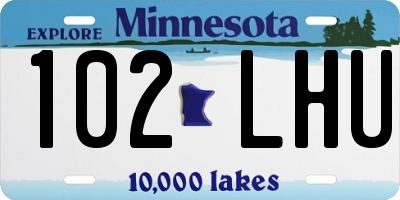 MN license plate 102LHU