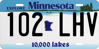 MN license plate 102LHV