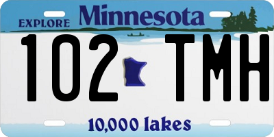 MN license plate 102TMH