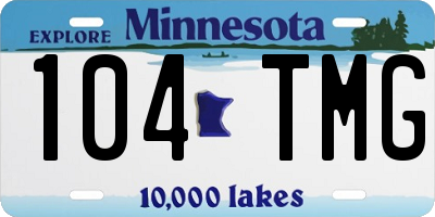 MN license plate 104TMG