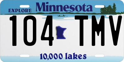 MN license plate 104TMV