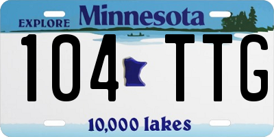 MN license plate 104TTG