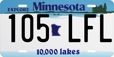 MN license plate 105LFL