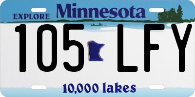 MN license plate 105LFY