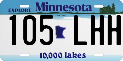 MN license plate 105LHH