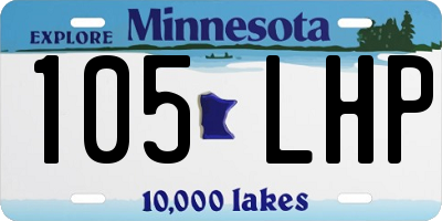 MN license plate 105LHP