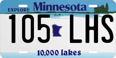 MN license plate 105LHS