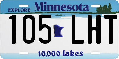 MN license plate 105LHT