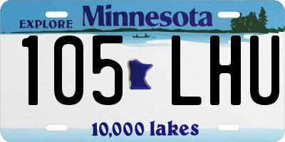 MN license plate 105LHU