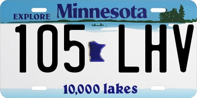 MN license plate 105LHV