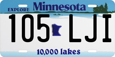 MN license plate 105LJI