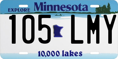 MN license plate 105LMY