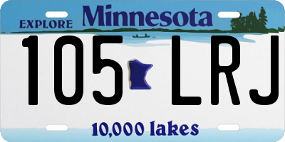 MN license plate 105LRJ