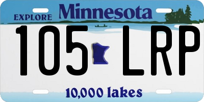 MN license plate 105LRP