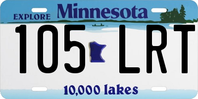 MN license plate 105LRT